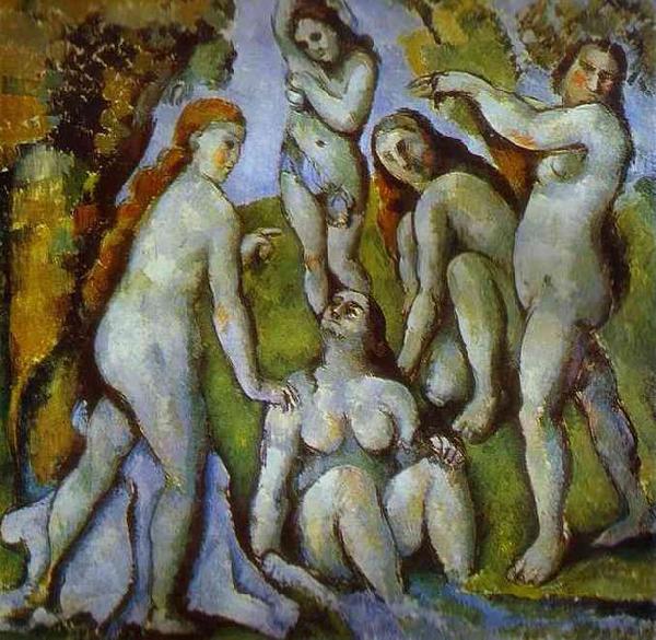 Paul Cezanne Five Bathers oil painting picture